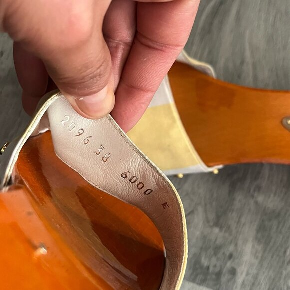 GIUSEPPE ZANOTTI - WOODEN SANDALS MADE IN ITALY SZ 38 - Picture 8 of 12